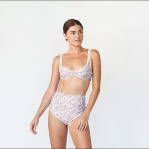 Acacia Swimwear Ruby Top in Meadow size S